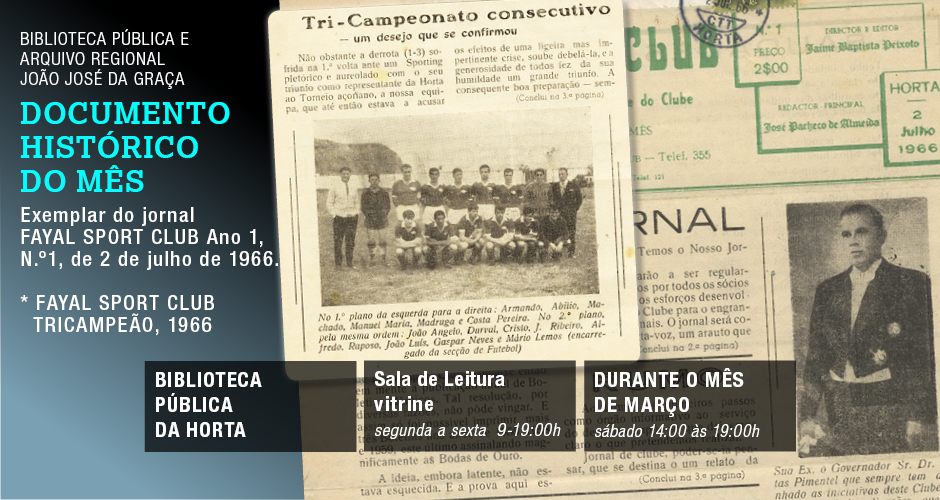 Documento Histórico do Mês – março