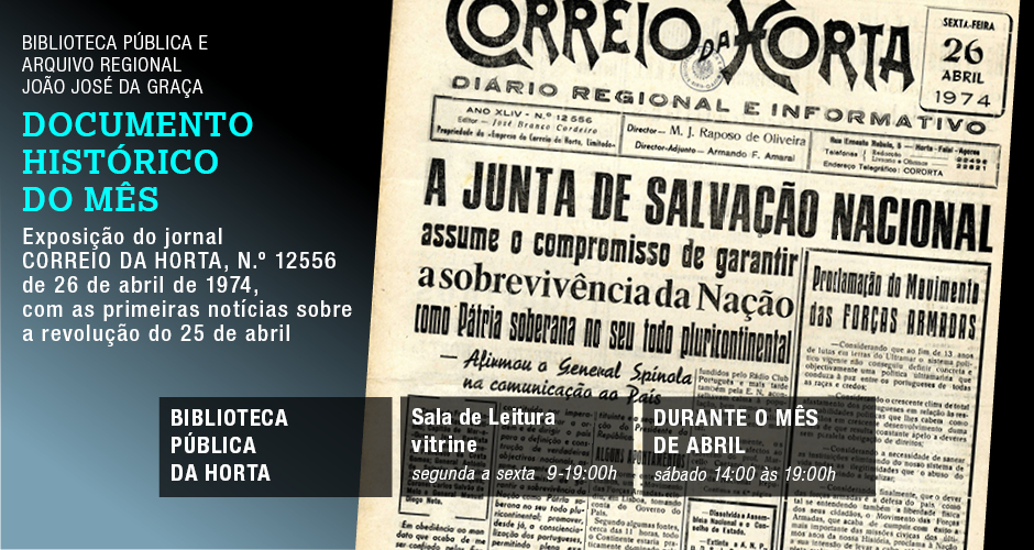 Documento Histórico do Mês – abril