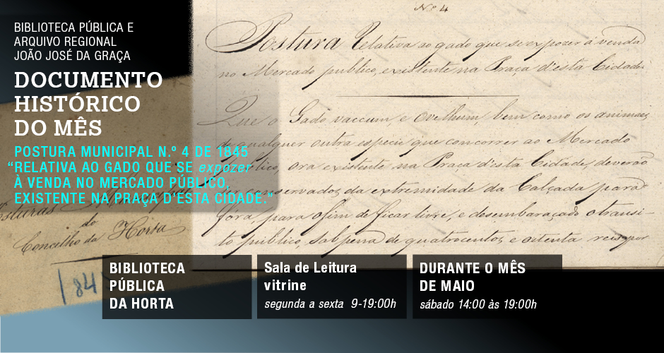 Documento Histórico do Mês – maio