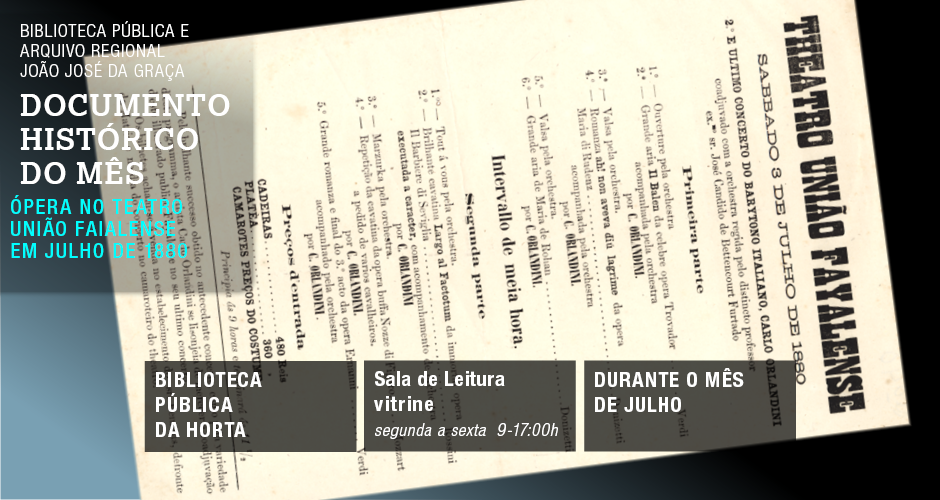 Documento Histórico do Mês – julho
