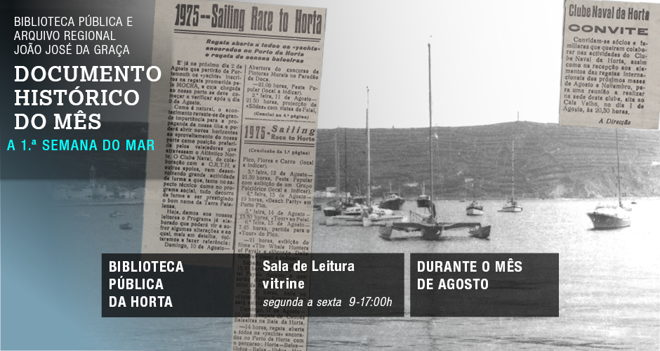 Documento Histórico do Mês – agosto