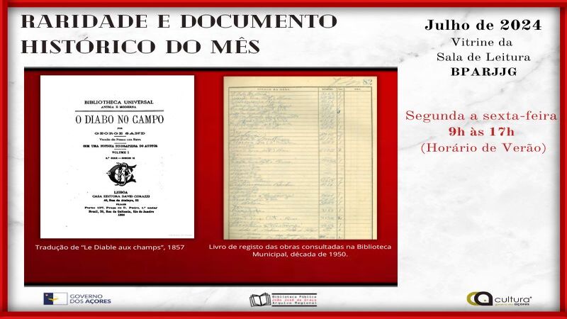 Documento e Raridade do Mês – julho