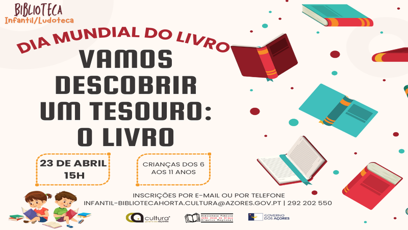 “Vamos descobrir um tesouro: o livro”